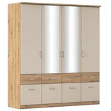 Rauch Kleiderschrank BREMEN, 181 x 199 cm - Champagner by Wohnorama