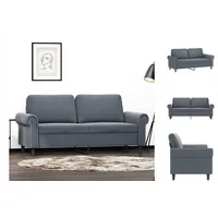 vidaXL 2-Sitzer-Sofa Dunkelgrau 140 cm Samt