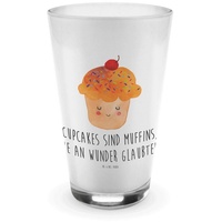 Mr. & Mrs. Panda Glas Cupcake - Transparent - Geschenk, Glas, Latte Macchiato, Backen Gesch, Premium Glas