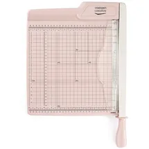 Vaessen Creative Papierschneider 30 cm Rosa - Guillotine Hebel- und Papierschneidemaschine für A4, A5 und A6 - Perfekt für DIY, Scrapbooking, Journaling, Karten Basteln und Handwerk