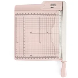 Vaessen Creative Papierschneider 30 cm Rosa - Guillotine Hebel- und Papierschneidemaschine für A4, A5 und A6 - Perfekt für DIY, Scrapbooking, Journaling, Karten Basteln und Handwerk