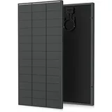 Solarpanel, 12V/24V PV Modul,SMBB Technologie, Hohe Effizienz Monocrystalline Solarmodul, Full Black Aluminium Frame Solar Panel, Ideal for Balcony Power Plant, Motorhome, Garden Shed, Boat (220 Watt)