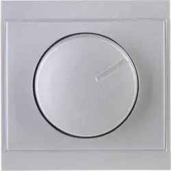 Kopp 803820081 MALTA - Dimmer mit Druck-Wechselschalter (Phasenanschnitt), Farbe: silber
