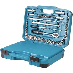 Makita E-17980 Werkzeug Set 231 tlg. 5/16" / 1/4" / 1/2" Schraubendreher / Ratsche / Schraubenschlüssel / Bits + Koffer
