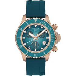 Tissot T120.217.37.041.00 Taucher-Armbanduhr Seastar 1000 Chronograph Türkis