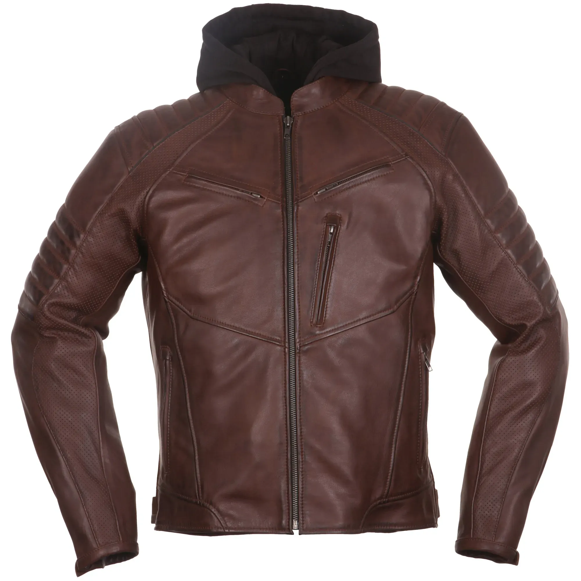 Modeka Bad Eddie Lederjacke dunkelbraun - S