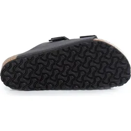 Birkenstock Arizona Birko-Flor Velvet Gray/Black Buckles 46