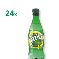 Perrier Citron 24x500ml PET Flasche (Mineralwasser mit Kohlensäure Zitrone)