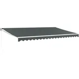 vidaXL Einziehbar Markise 500 x 300 cm anthrazit 3154440