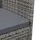 vidaXL Garten-Essgruppe 3-tlg. Grau