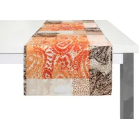 Wirth Tischläufer "JOLANDA" Gr. 1, orange, B:40cm L:150cm, Polyester, Tischdecken