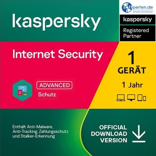 Kaspersky Internet Security 2024/2025, 1/2/3/5/10 Geräte - 1 od. 2 Jahre, Download