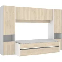 vente-unique Kinderbett SELENA 90 x 190 cm Eiche hellbraun