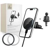 TECH-PROTECT MM15W-V5 Magnetische MagSafe KFZ-Halterung Wireless Charger 15W Schwarz