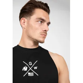 Gorilla Wear Cisco Drop Armhole Tanktop Schwarz/Weiß S