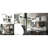aea Wohnwand Design Wandschrank Regal Wohnzimmer, Holz Schränke Vitrine Wand Regale