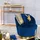 Playboy Stella Samt 67 x 71 x 70 cm blau