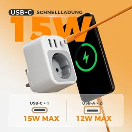 TESSAN Adapter 2 St. Grau