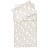 jollein 003-005-67092 Bettwäsche - Miffy & Snuffy Nougat (100x140 cm + 40x60 cm)
