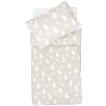jollein 003-005-67092 Bettwäsche - Miffy & Snuffy Nougat (100x140 cm + 40x60 cm)