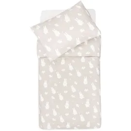 jollein 003-005-67092 Bettwäsche - Miffy & Snuffy Nougat (100x140 cm + 40x60 cm)