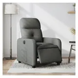 vidaXL Relaxsessel Elektrisch 144 x 77,5 x 0 cm Dunkelgrau mit Liegefunktion