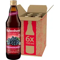 Rabenhorst Waldheidelbeere Muttersaft 6er Pack (6 x 700 ml)