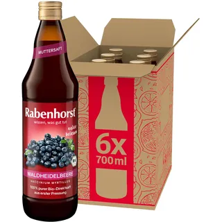 Rabenhorst Waldheidelbeere Muttersaft 6er Pack (6 x 700 ml)