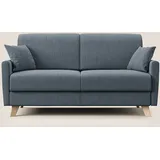 divani.store Schlafsofa, blau, 160 cm, (mat. 120x197)