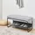 [en.casa] Lillehammer 90 x 37 x 42 cm gepolstert grau / grau