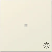 Gira Wippe mit Kontrollfenster und Symbol Licht, cremeweiß glänzend