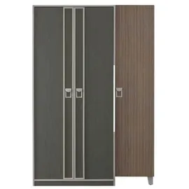 JV Möbel Kleiderschrank 56 x 211 x 139 cm Grau