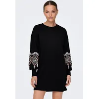 Only Sweatkleid Flower schwarz 34