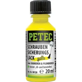 Petec Schraubensicherungslack Gelb 20 ml