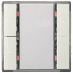 Siemens 5WG12222DB13 Taster 2-fach mit Status-LED, titanweiß, i-system