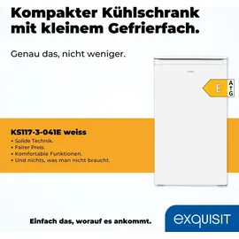 Exquisit KS117-3-040E Kühlschrank (81 l, 850 mm hoch, Weiß)
