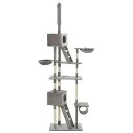 vidaXL Katzen-Kratzbaum Sisal 230 - 260 cm grau