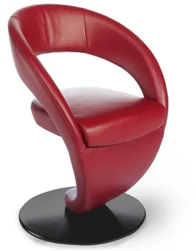 K+W Drehsessel 6080 in Leder