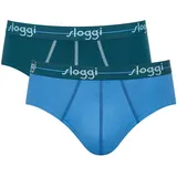 SLOGGI Slip 2er Pack Blau/ Silber XL
