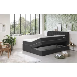 Cotta Boxspringbett COTTA "Shark inkl. Bettkasten und Topper", schwarz, B:186cm L:212cm, 100% POLYESTER (PES), Komplettbetten, Boxspringbett, erhältlich in den Breiten 140x200cm, 160x200cm und 180x200cm, Topseller
