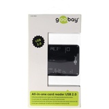 goobay Cardreader All in 1 extern Kartenlesegerät USB 2.0 Hi-Speed, 6 Kartenschächte