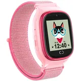 PTHTECHUS Kinder Uhr Smartwatch - Smartwatch Kinder Uhr Telefon Anruf SOS Schrittzähler Videorecorder Musik Wecker, Geschenke für Mädchen von 4-12 Jahren, Rosa