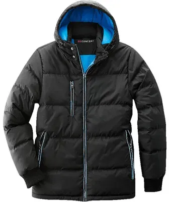 Thermojacke Brian Gr����e 2XL - schwarz/blau - 2XL