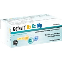 Cefak Cefavit D3 K2 Mg 2.000 I.E. Hartkapseln 100 St.