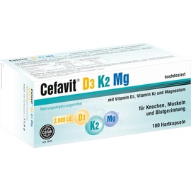 Cefak Cefavit D3 K2 Mg 2.000 I.E. Hartkapseln 100 St.