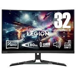 LENOVO Legion R32qc-30 31,5 Zoll QHD Gaming Monitor (0,5 ms Reaktionszeit