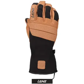 Lenz Think About Skihandschuhe Braun/Schwarz M