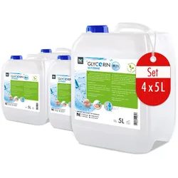 4 x 5 L Glycerin 99,5% in Lebensmittelqualität