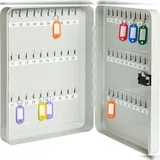 Alco Schlüsselschrank Stahlblech 280x80x370mm für 60 Schlüssel lichtgrau