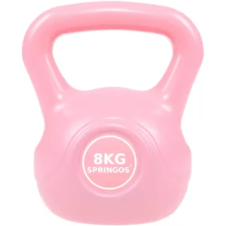 SPRINGOS Kettlebell, Kugelhantel 8 kg Schwunghantel für Frauen Gewichtheben Sportgerät Fitness